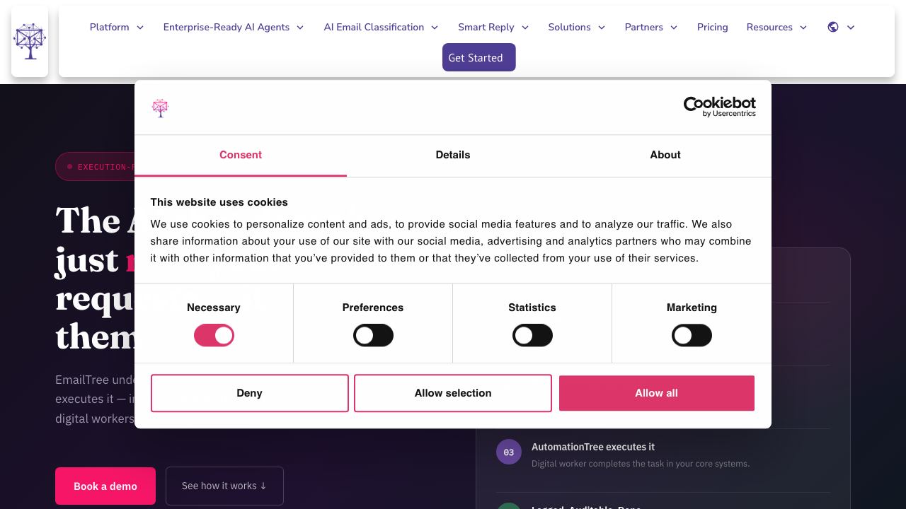 Knowledge By EmailTree.ai 网站截图