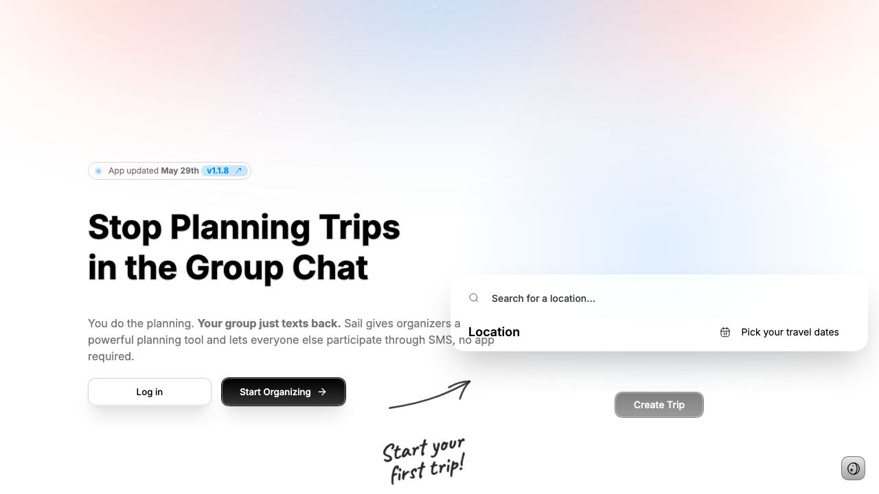 Sail Vacations 网站截图