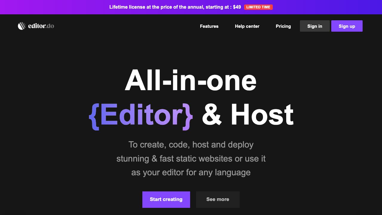 Editor.do 网站截图
