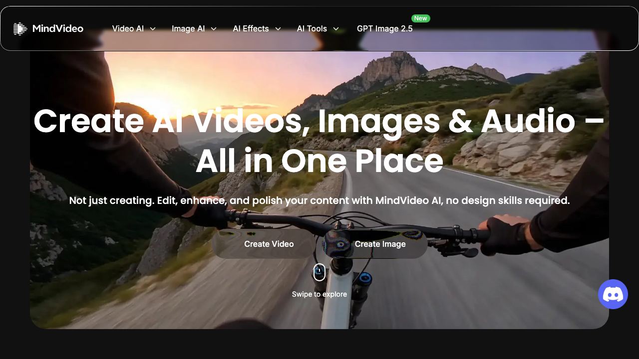 MindVideo AI website screenshot
