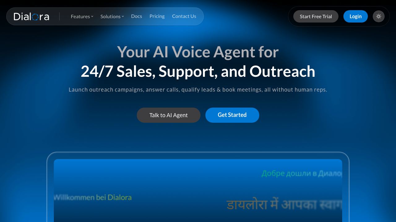 Dialora.ai 网站截图