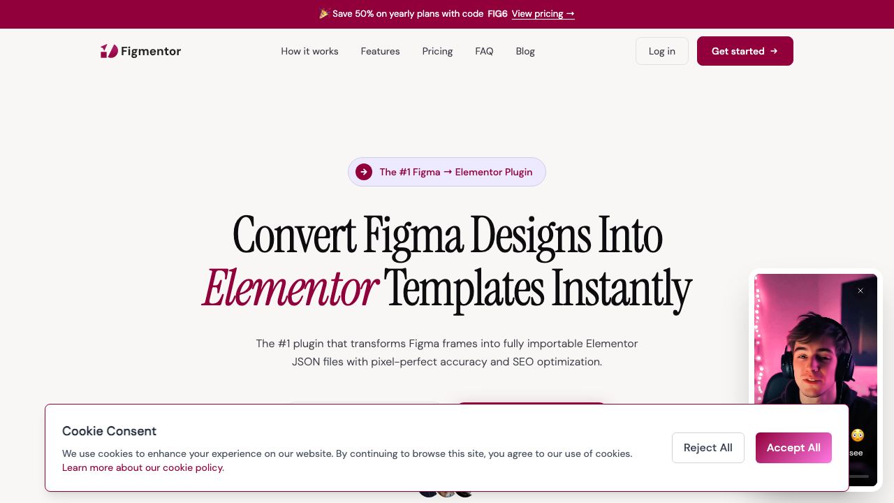 Figmentor website screenshot
