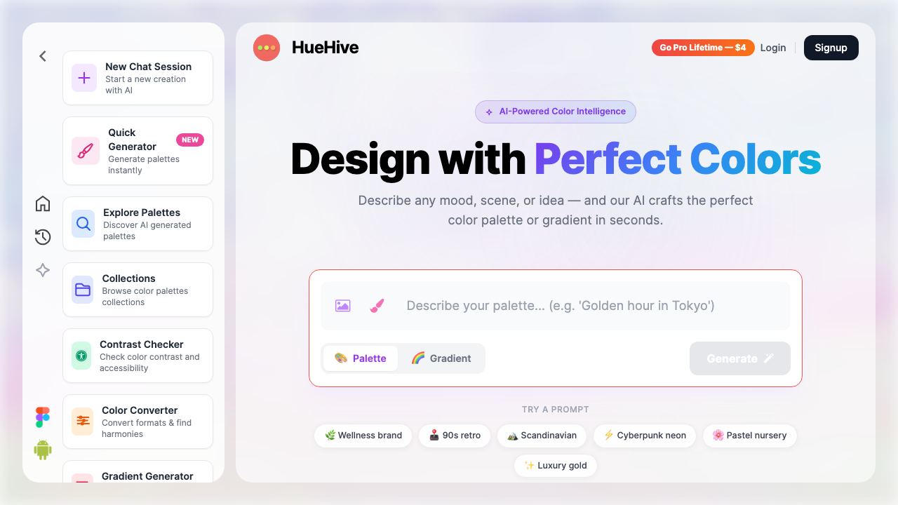 HueHive 网站截图