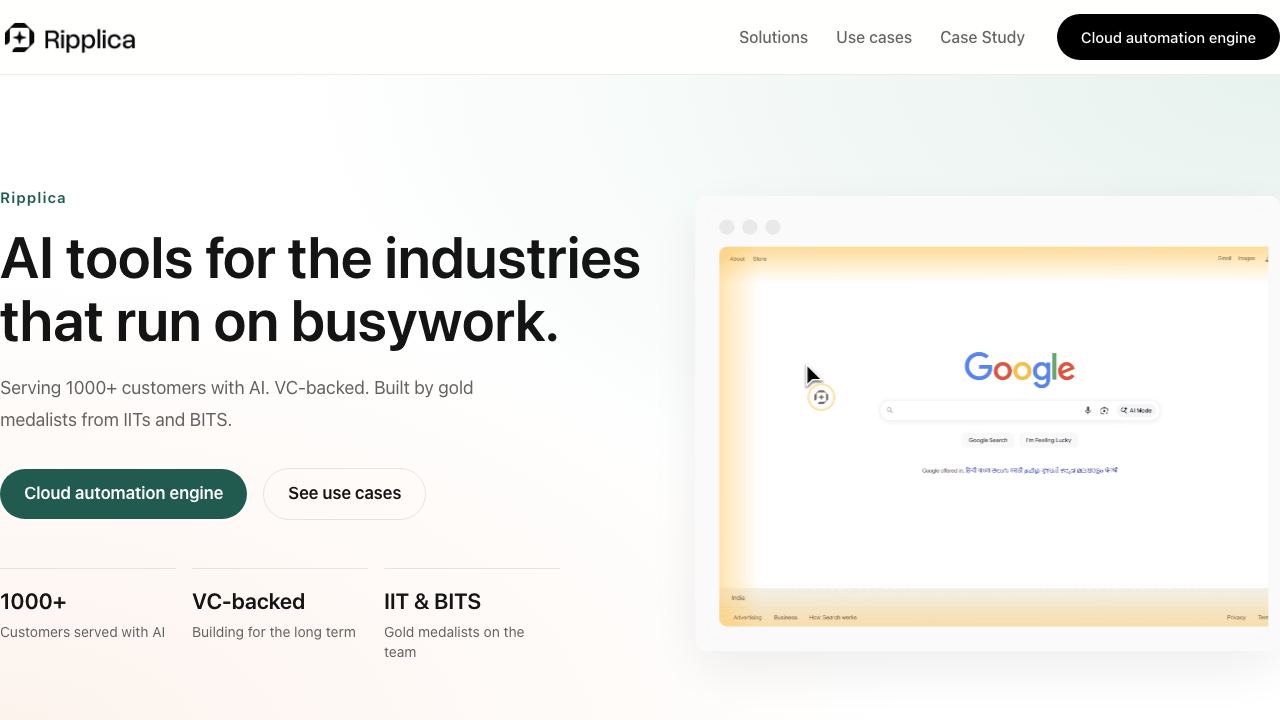 Ripplica website screenshot