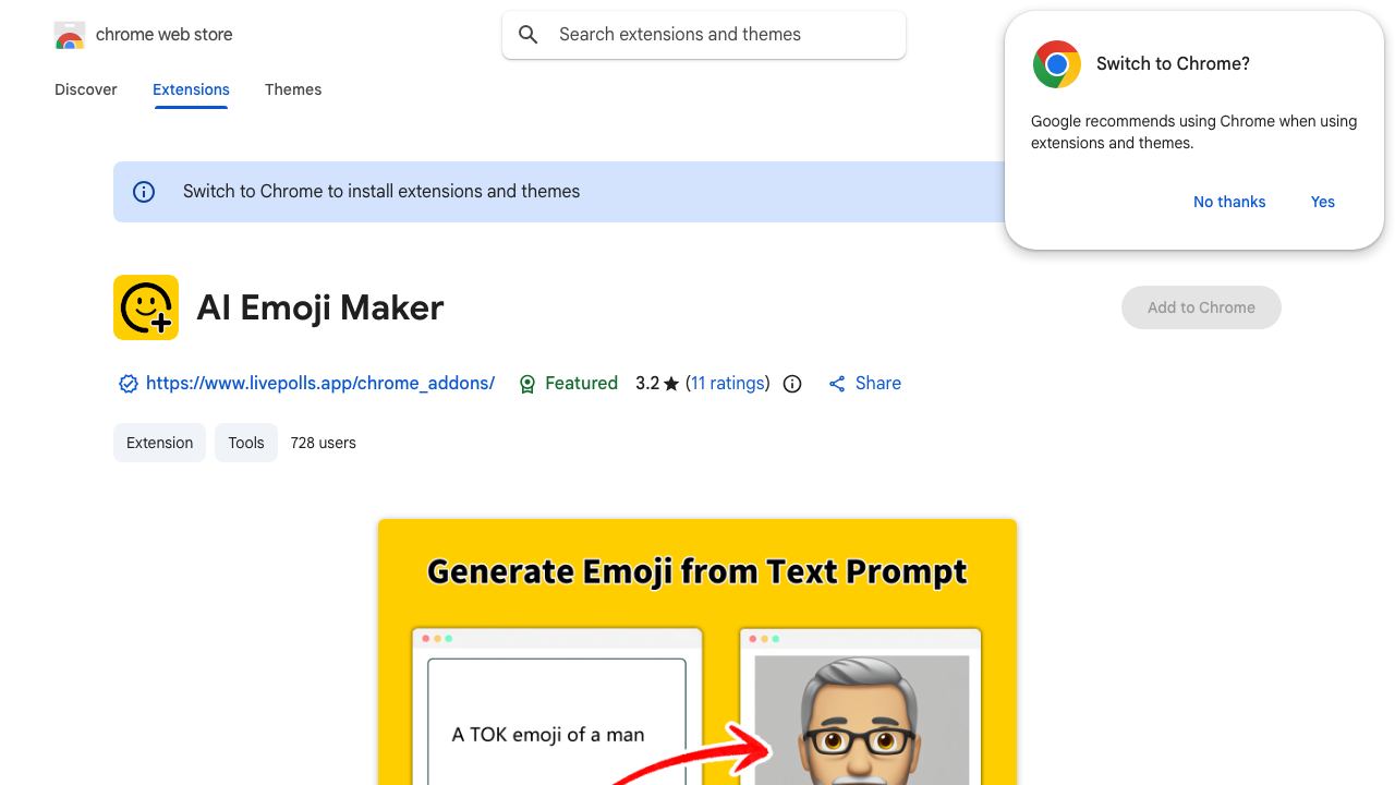 AI Emoji Maker 网站截图