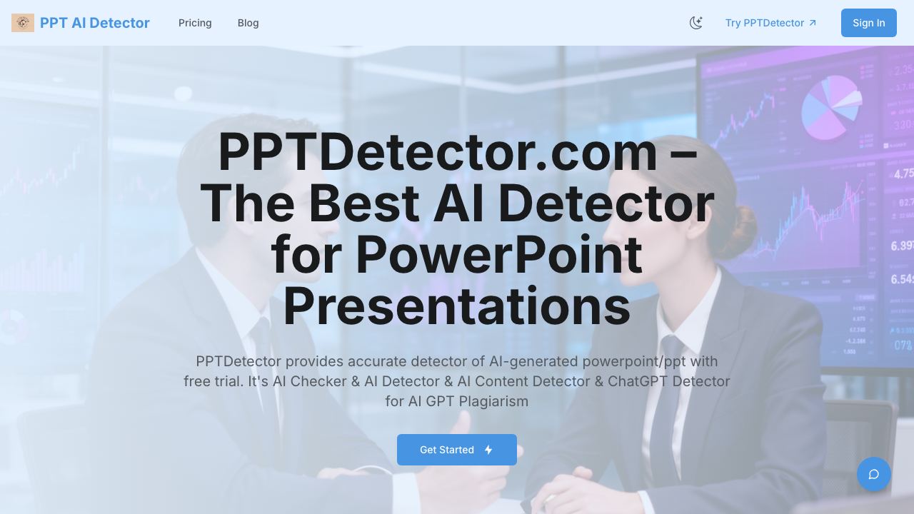 AI Detector for PPT 网站截图