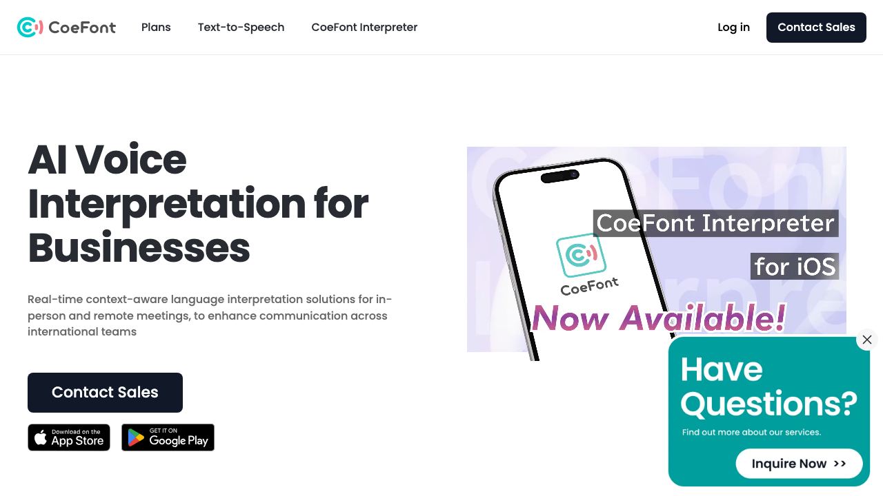 coefont.cloud 网站截图