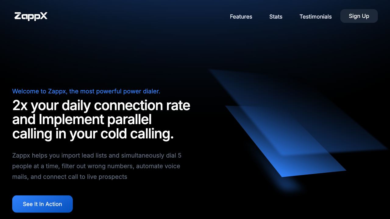 Zappx website screenshot