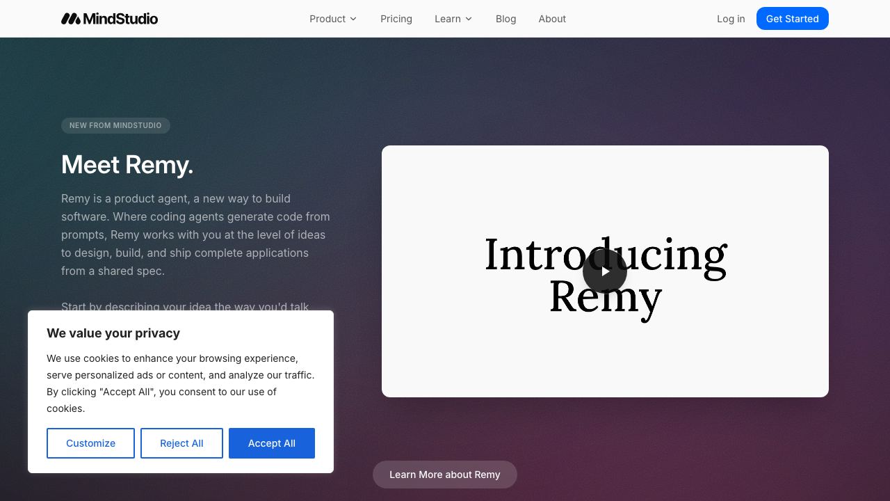 MindStudio website screenshot