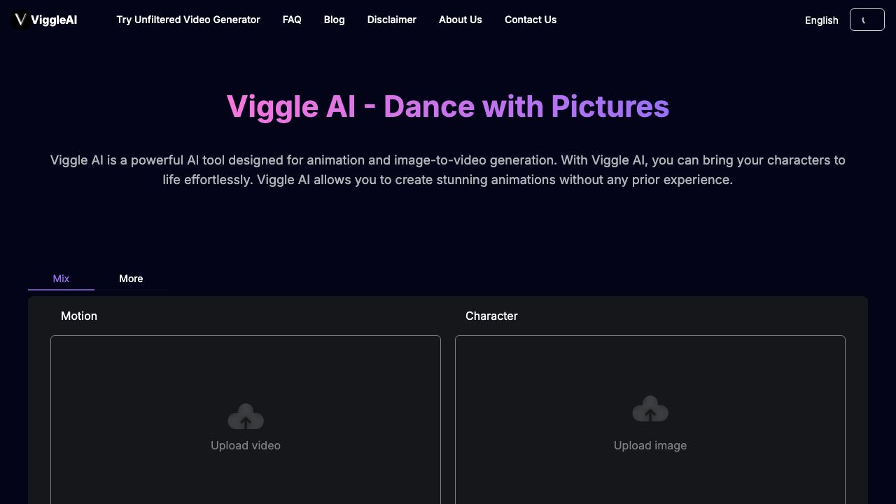ViggleAI website screenshot