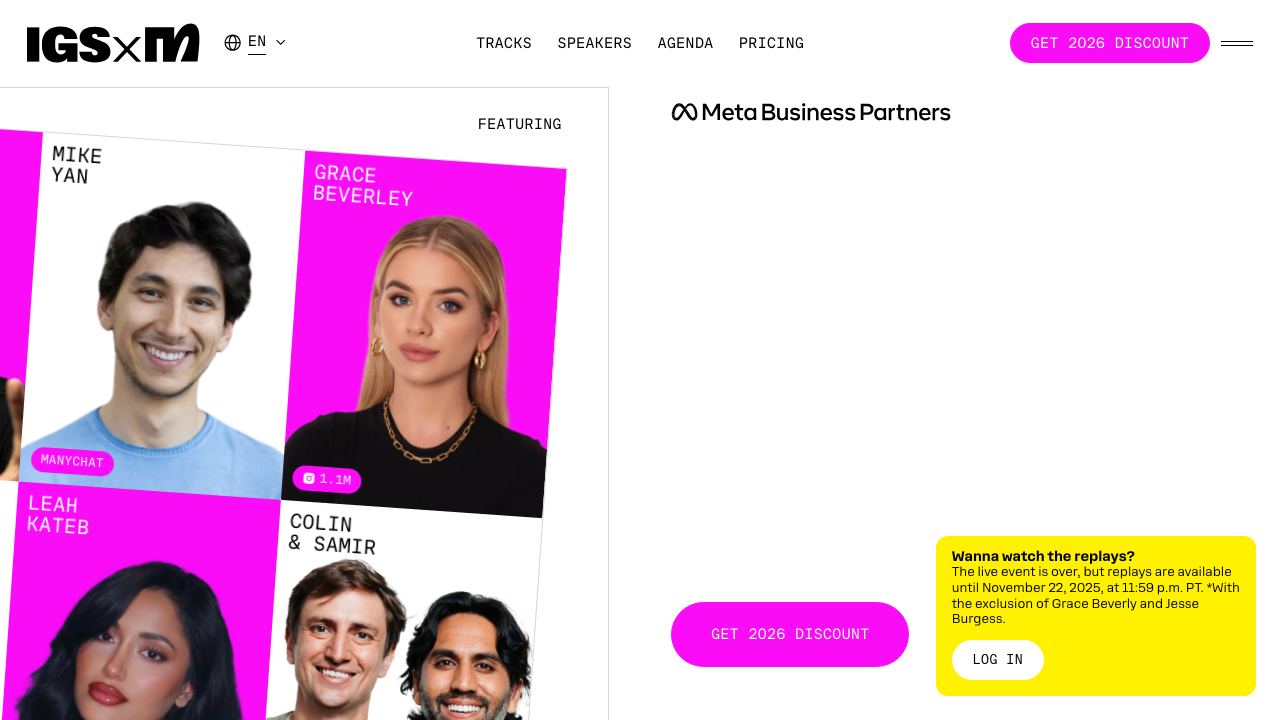 Instagram Summit 2023 网站截图