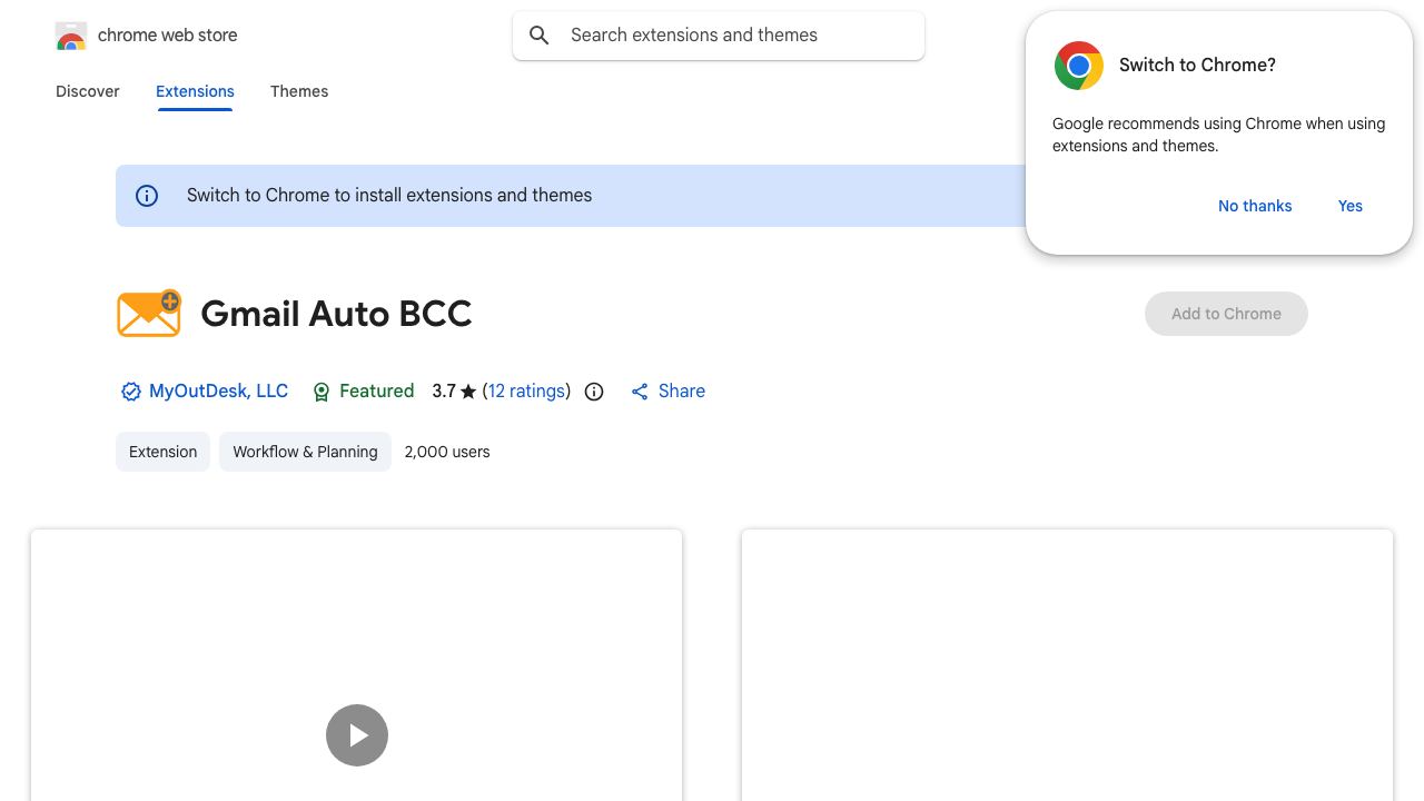 Gmail Auto BCC 网站截图
