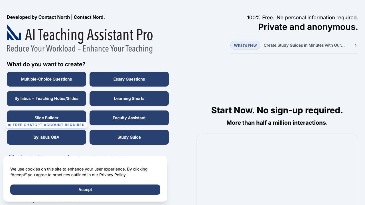 AI Teaching Assistant Pro 网站截图
