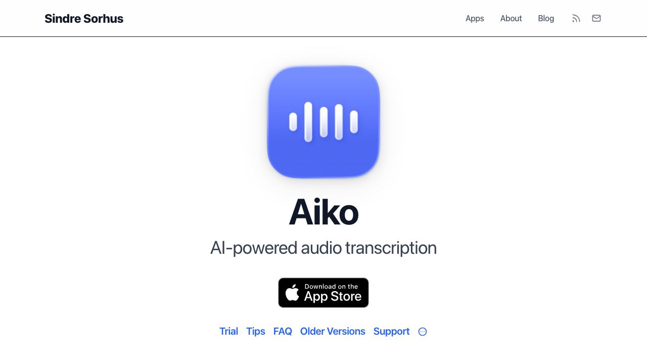 Aiko 网站截图