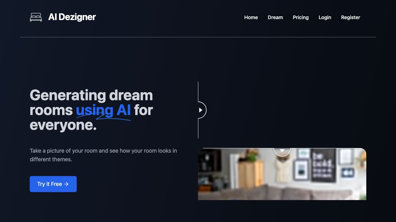 AI Dezigner 网站截图