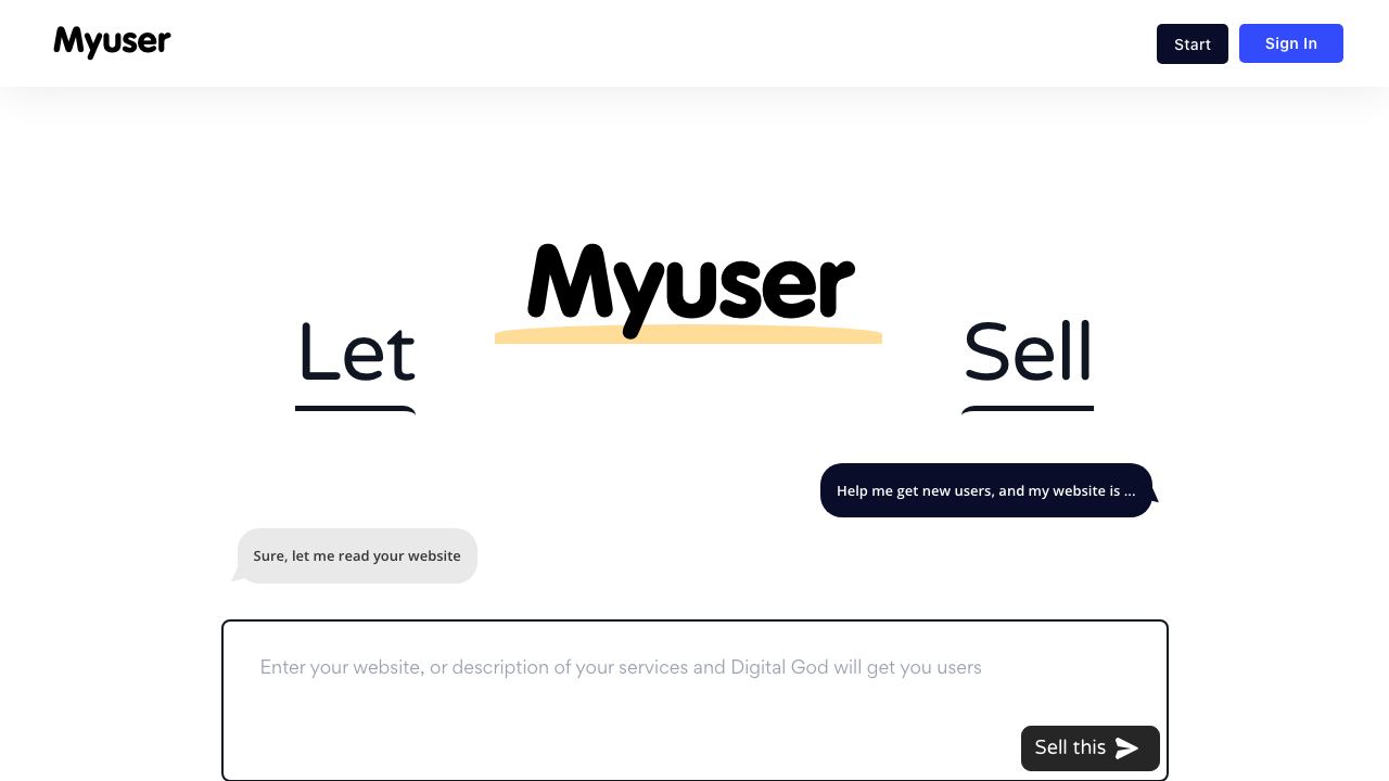 Digital God - Automate Sales, Get Users 网站截图