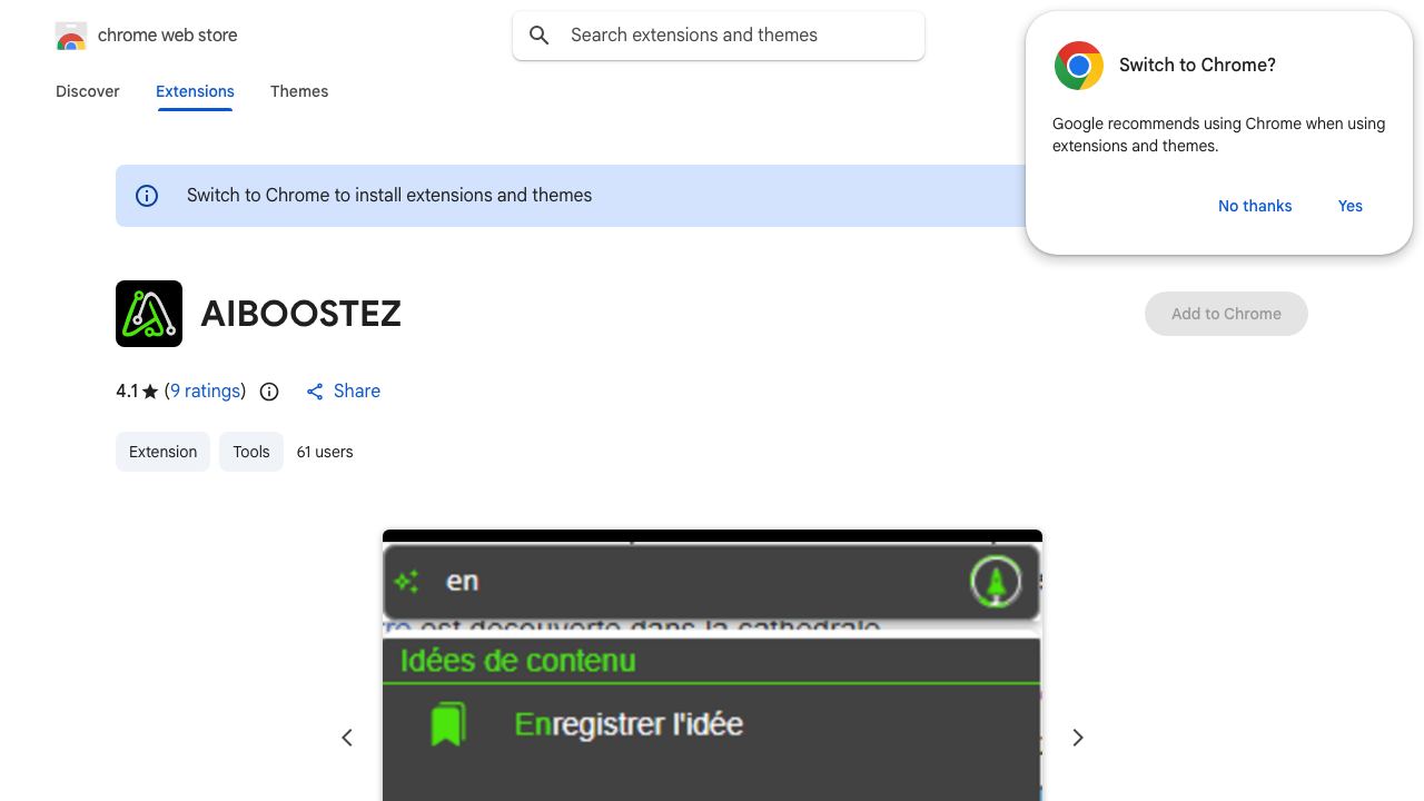 AIBOOSTEZ website screenshot