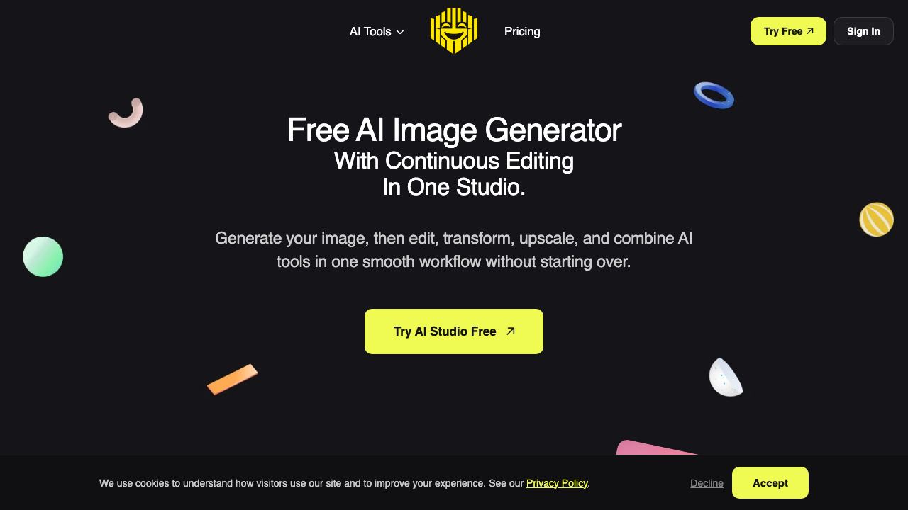 Free AI Generator 网站截图