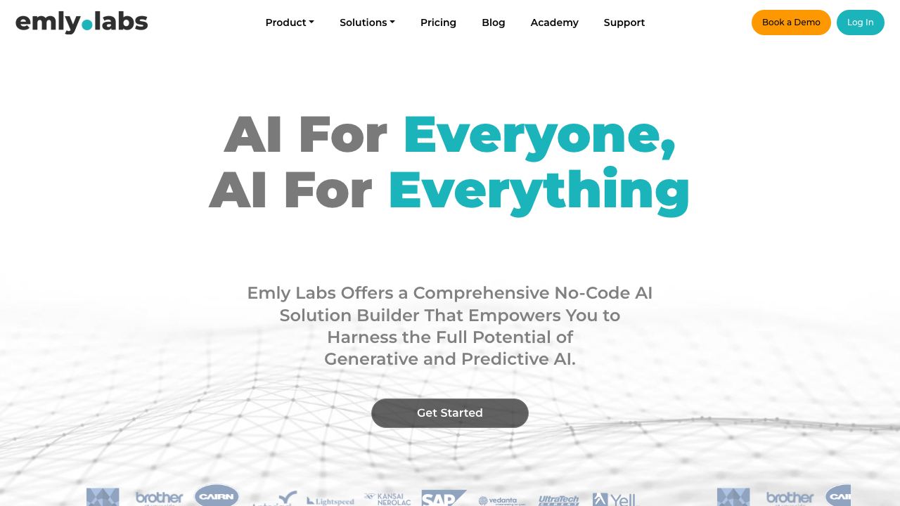 Emly Labs 网站截图
