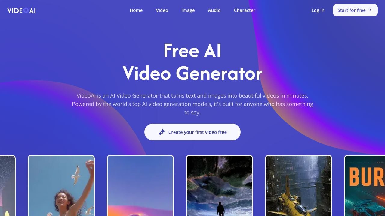 Video AI 网站截图