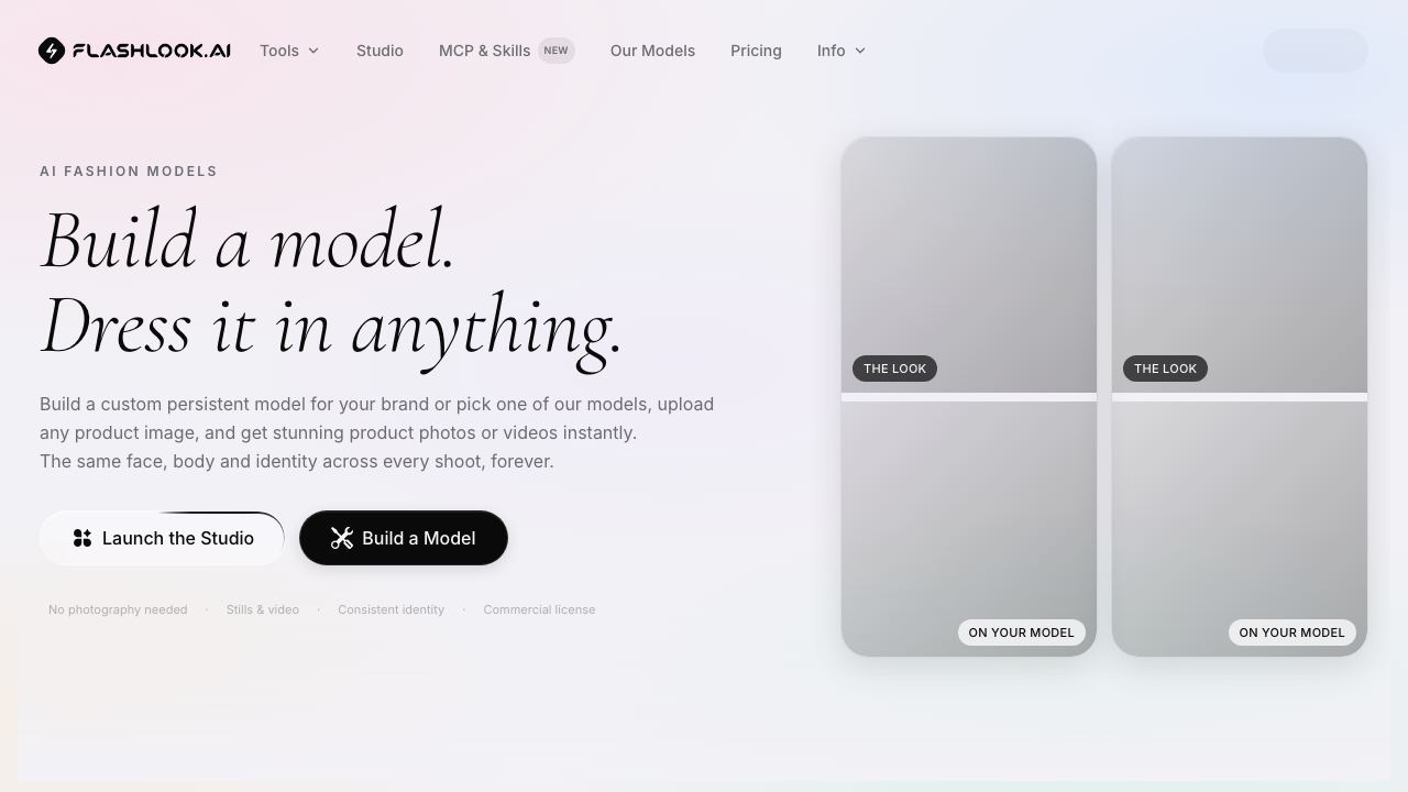 Flashlook AI 网站截图