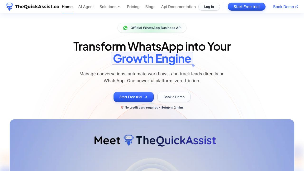 TheQuickAssist 网站截图