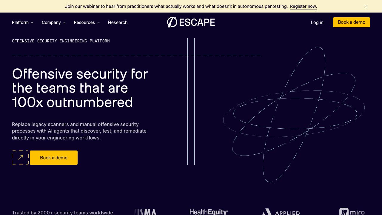 Escape 网站截图