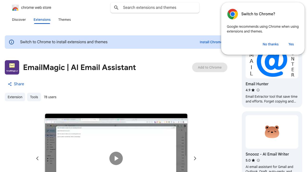 EmailMagic | AI Email Assistant 网站截图