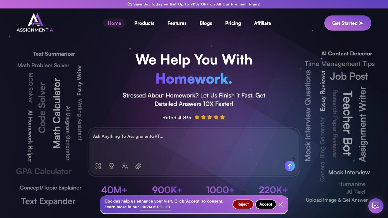 Assignment 网站截图