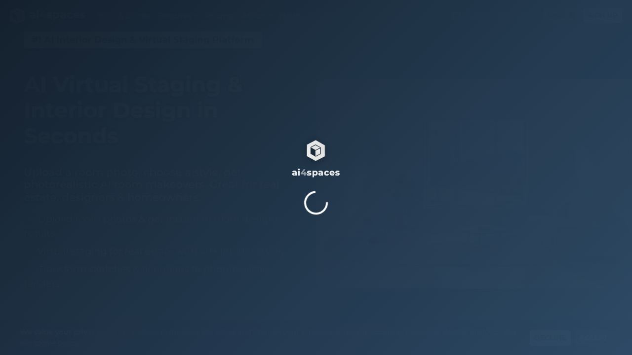 ai4spaces website screenshot