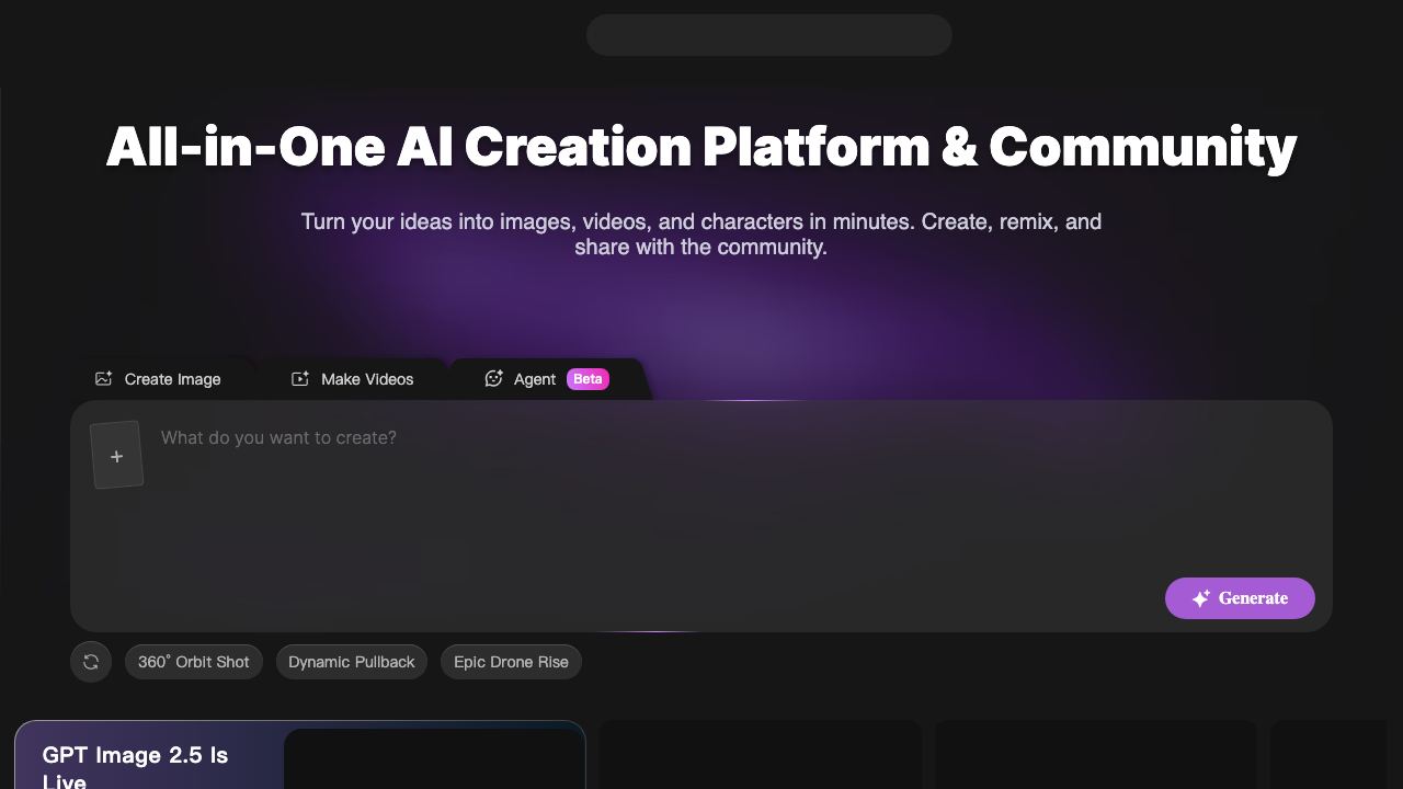 SeaArt AI 网站截图
