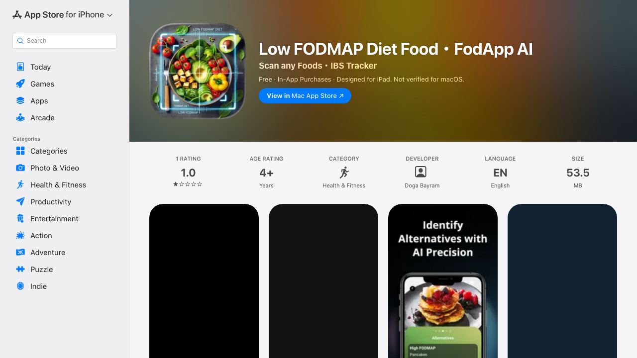 FodApp AI 网站截图