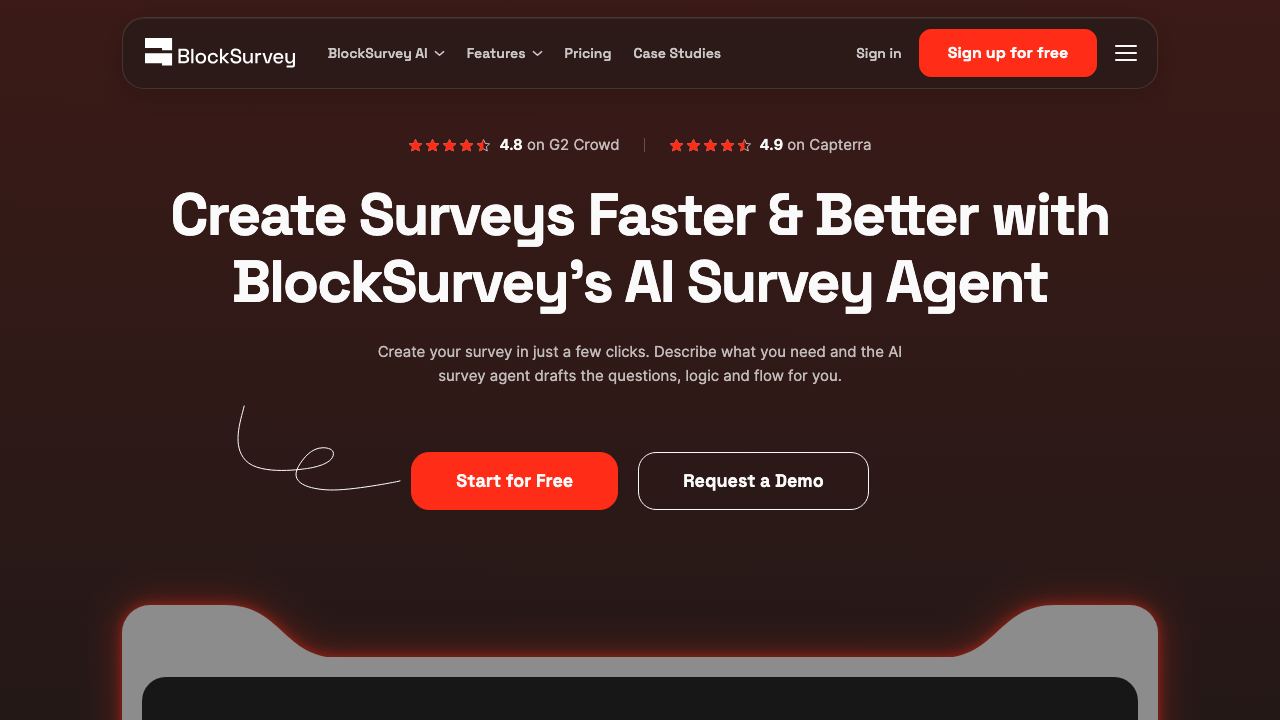 BlockSurvey 网站截图