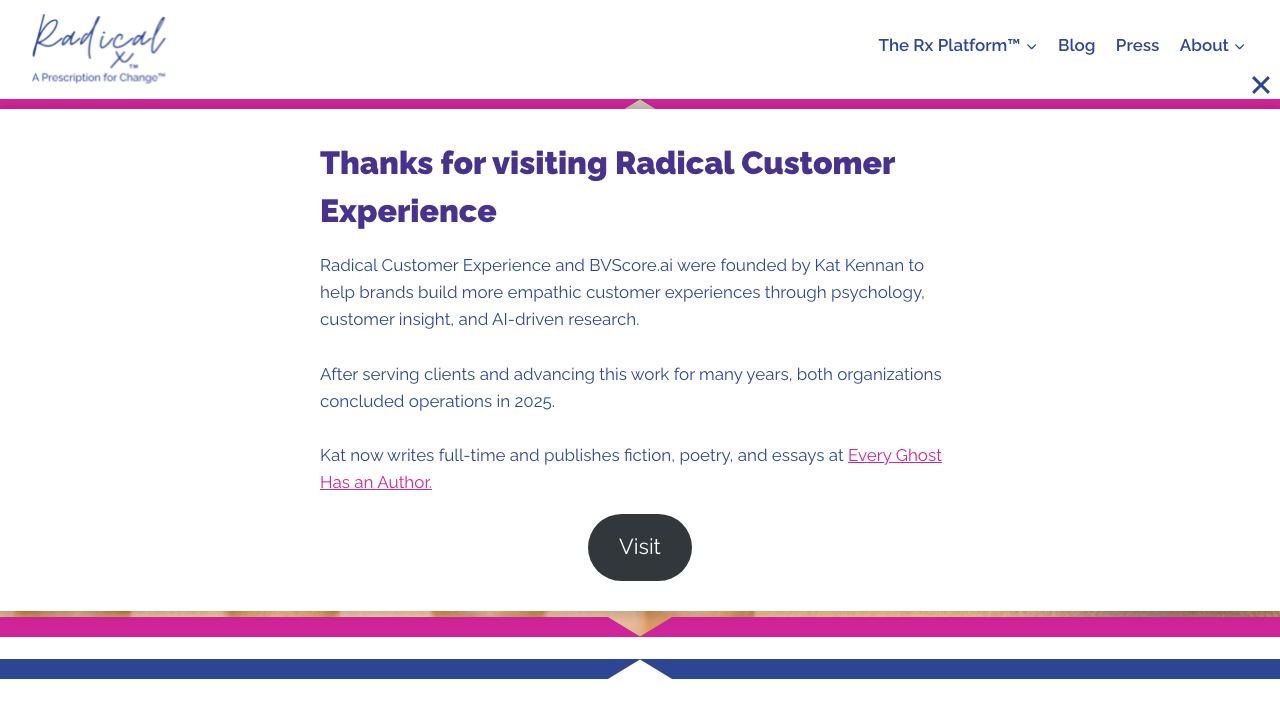 Radical Human Intelligence™ 网站截图