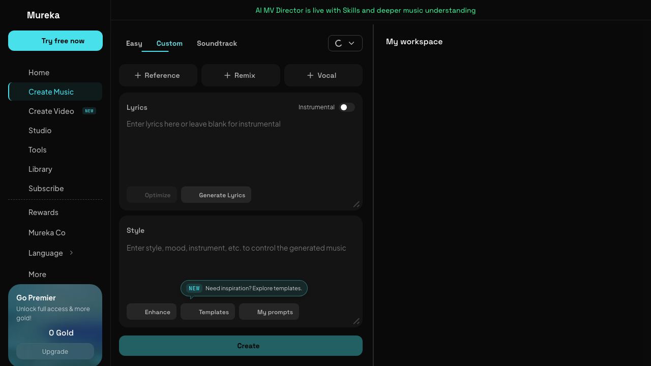 Mureka website screenshot