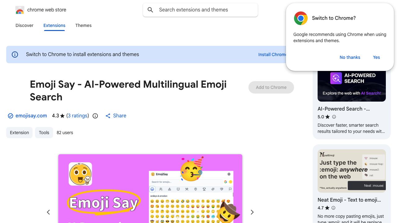 Emoji Say - AI-Powered Ultimate Emoji Companion 网站截图