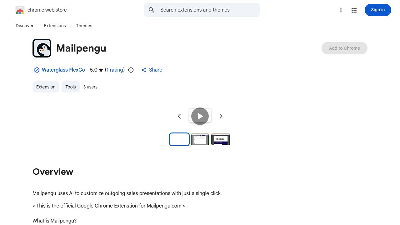 Mailpengu website screenshot