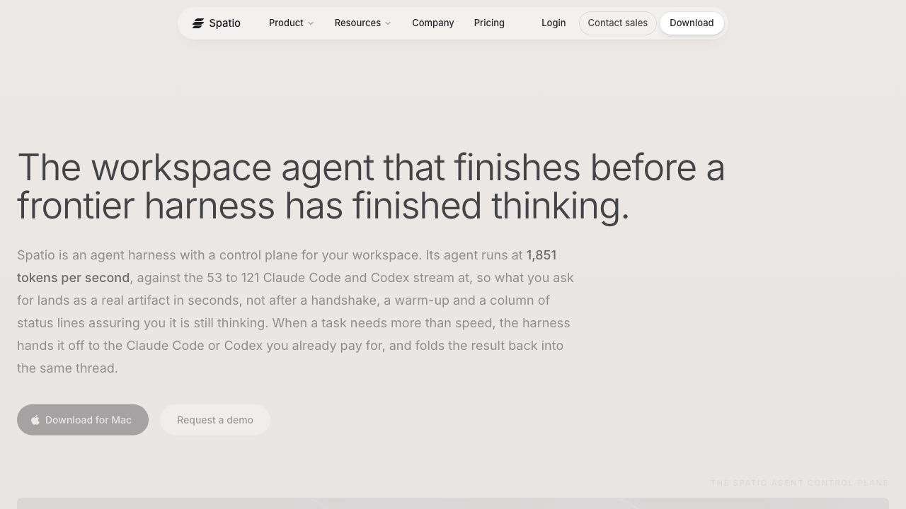 Spatio Notch website screenshot
