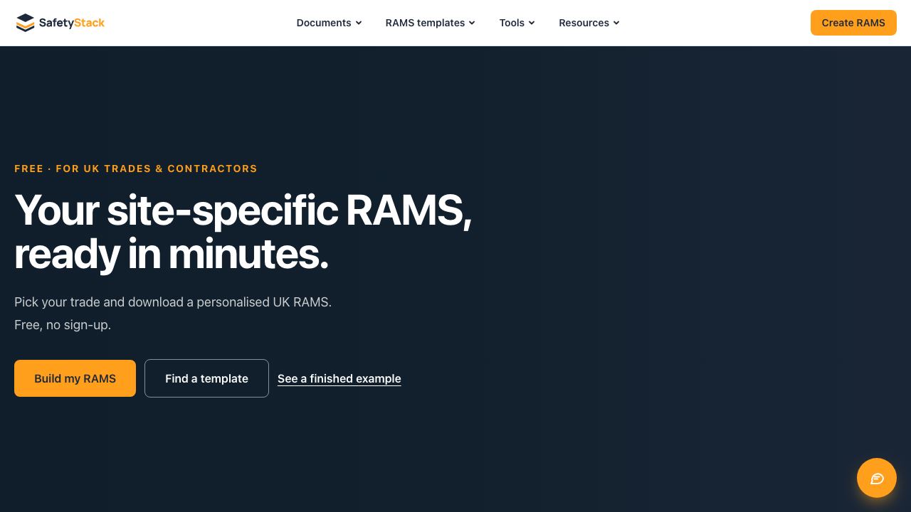 SafetyStack website screenshot