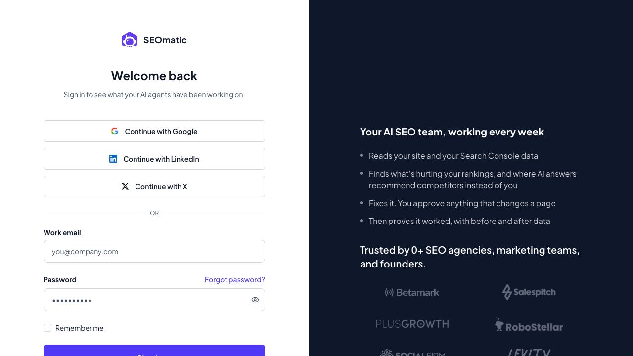 SEOmatic AI 网站截图