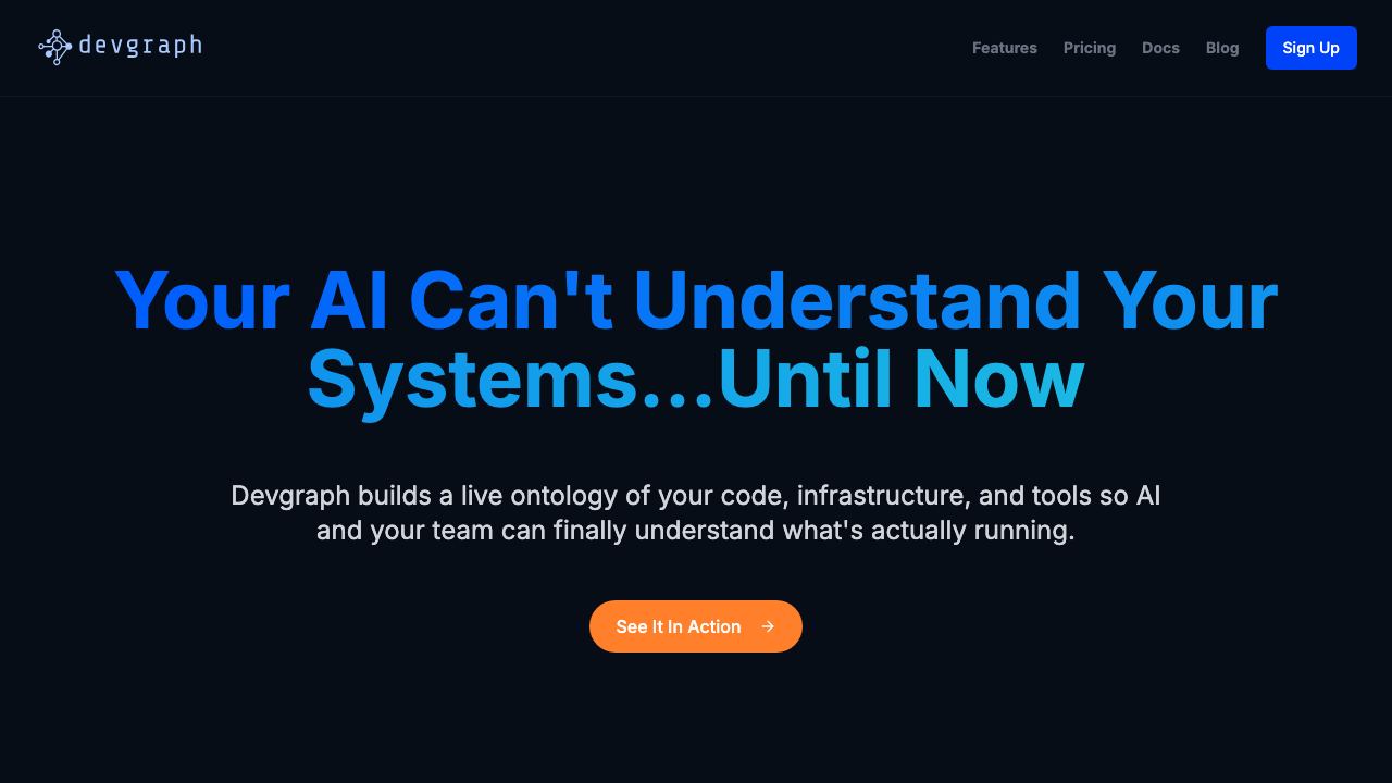 Devgraph.ai 网站截图