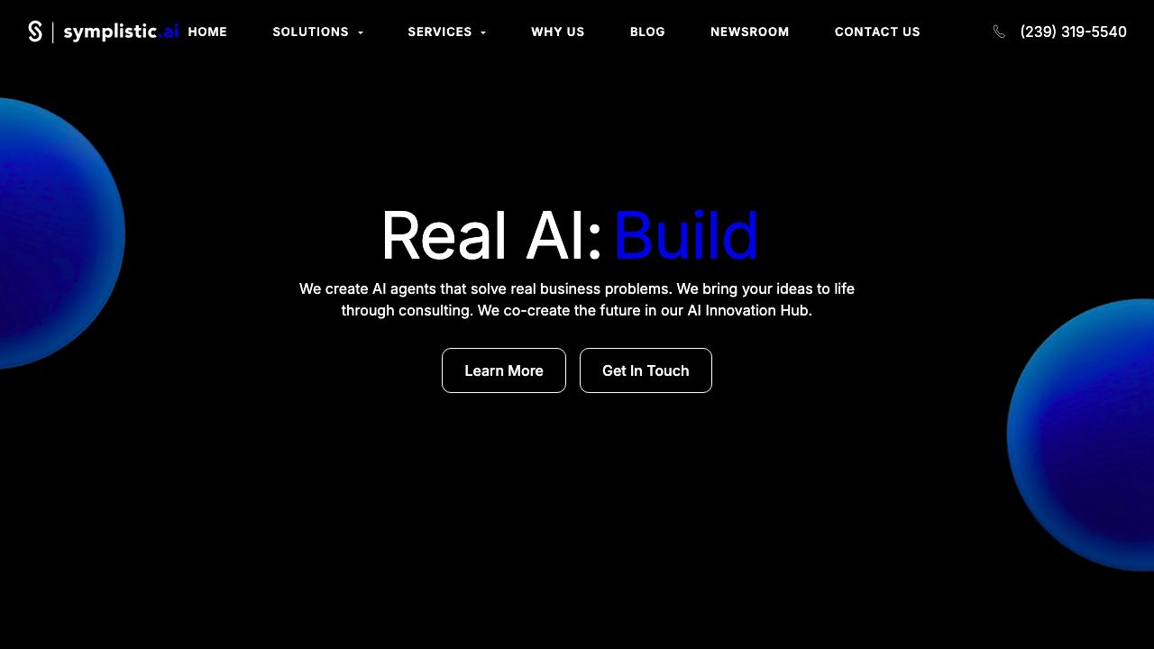 symplistic.ai 网站截图