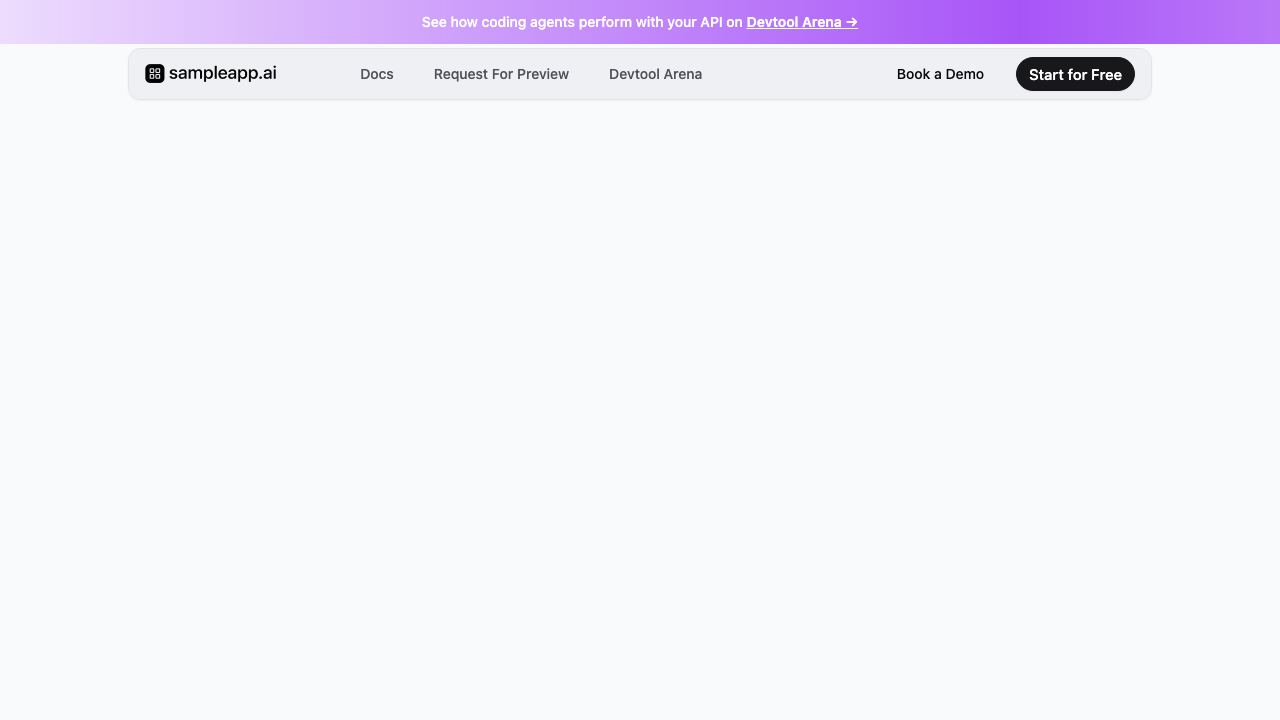 sampleapp.ai 网站截图