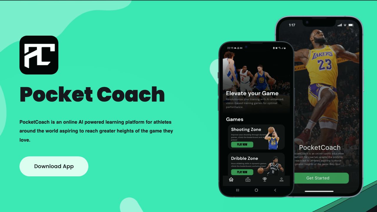 PocketCoach 网站截图