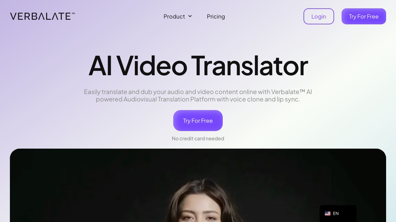 verbalate 网站截图