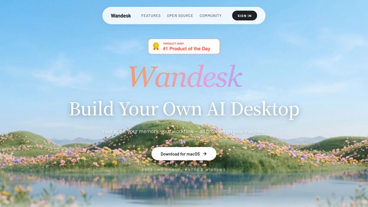 Wandesk 网站截图