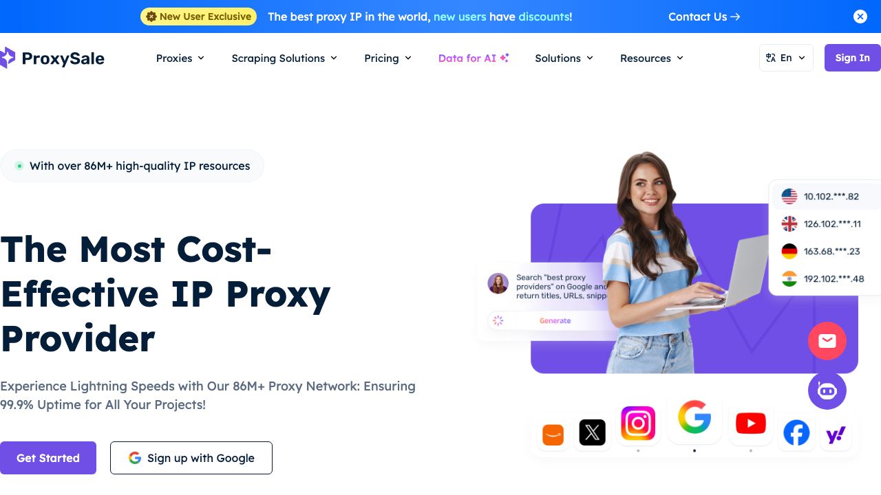 Proxysale 网站截图