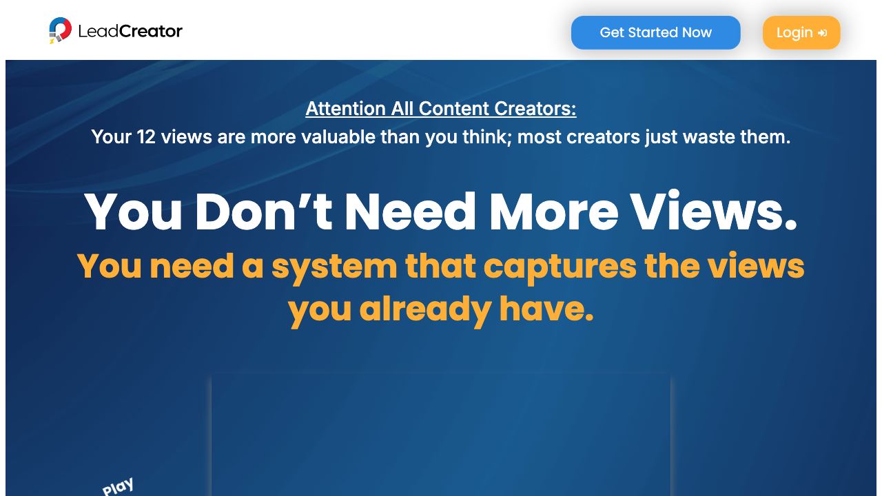 LeadCreator 网站截图