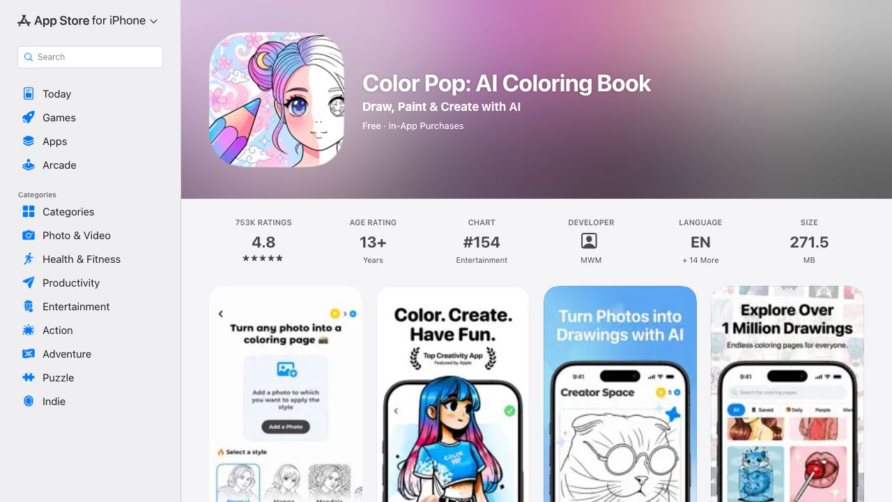 Color Pop 网站截图