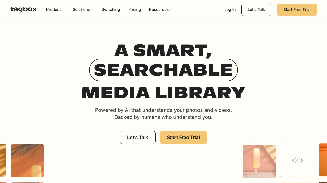Tagbox website screenshot